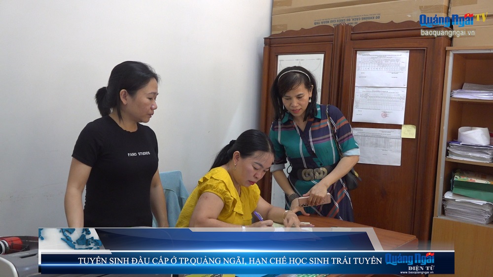Video: Tuyển sinh đầu cấp ở TP.Quảng Ngãi, hạn chế học sinh trái tuyến