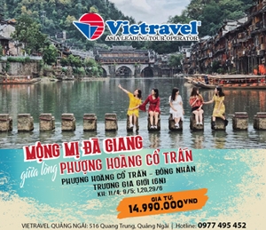 Tour du lịch VIETRAVEL Quảng Ngãi