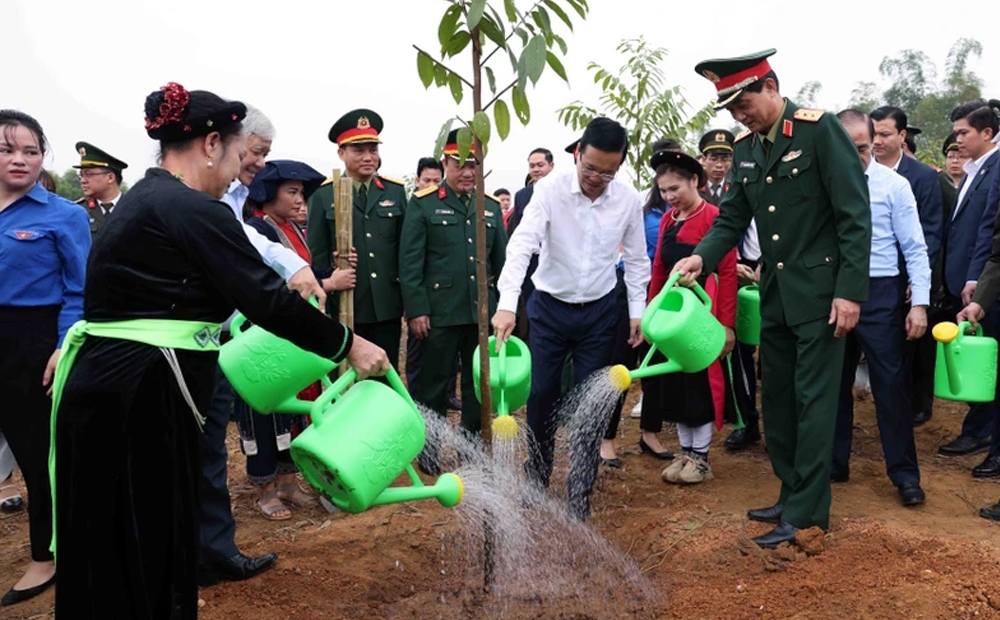 Chủ tịch nước Võ Văn Thưởng dự “Tết trồng cây đời đời nhớ ơn Bác Hồ” Xuân Giáp Thìn năm 2024