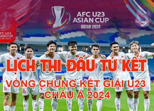 Lịch thi đấu tứ kết vòng chung kết Giải U23 châu Á 2024