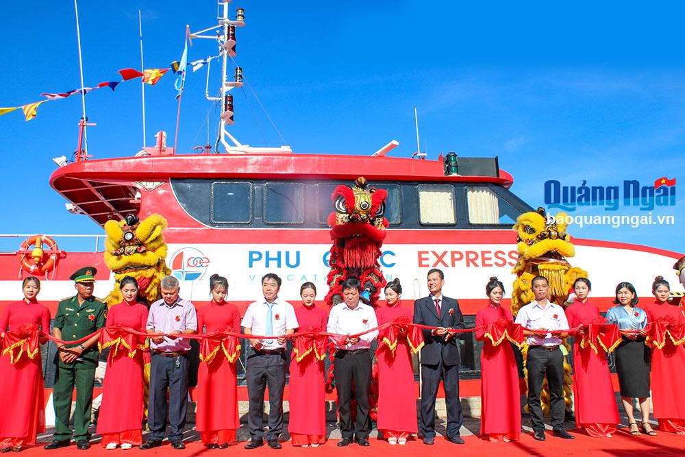 Phú Quốc Express khai trương tuyến tàu cao tốc từ Sa Kỳ đi Lý Sơn 