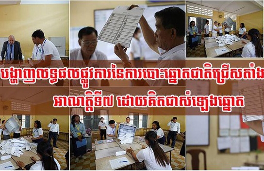 Campuchia công bố kết quả chính thức cuộc bầu cử Quốc hội khóa 7