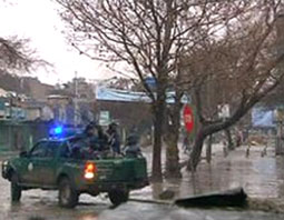  	Hiện trường gần nơi đánh bom ở Kabul 
