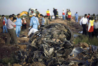 Vụ tai nạn máy bay Tupolev-154M tháng 7/2009 khiến 168 người thiệt mạng tại Iran. 