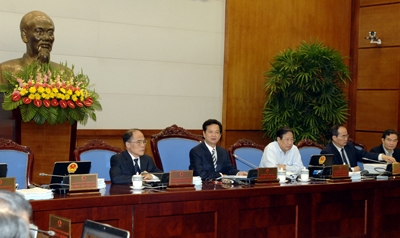Thủ tướng Nguyễn Tấn Dũng: KT - XH trong 3 tháng đầu năm 2010 đã có những chuyển biến tích cực - Ảnh Chinhphu.vn 