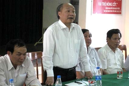 Bộ trưởng Y tế Nguyễn Quốc Triệu phát biểu  tại buổi làm việc
