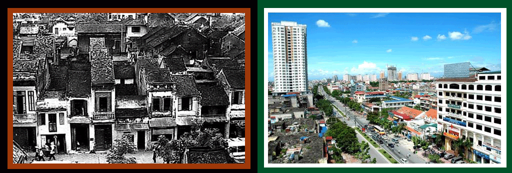 Những mái nhà Hà Nội xưa và nay