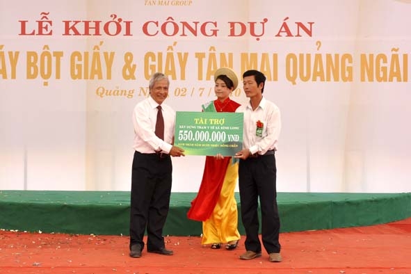 Hỗ trợ 550 triệu đồng xây dựng bệnh xá Bình Long