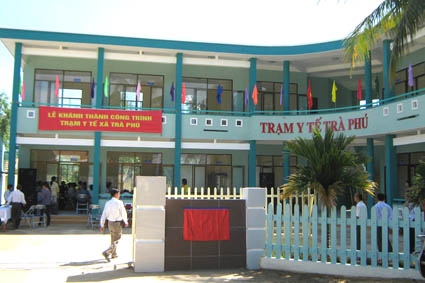 Trạm Y tế xã Trà Phú được đưa vào sử dụng