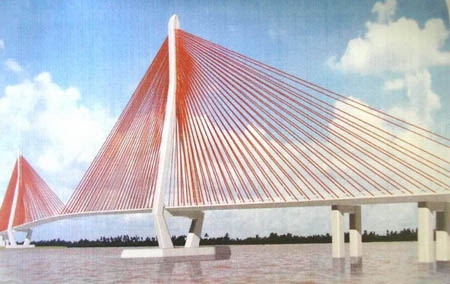 Cầu Cần Thơ là cây cầu dây văng có nhịp chính dài nhất Việt Nam và khu vực Đông Nam Á. Ảnh: Internet