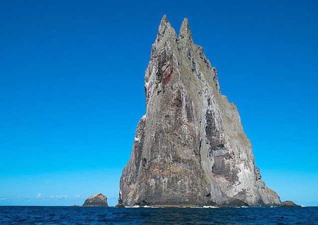  Ball's Pyramid, đảo đá dốc ngược tứ phía là nơi người ta đã phát hiện được "tôm hùm cây"