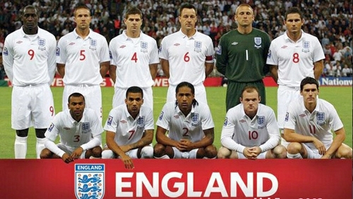 Đội hình đội tuyển Ảnh công bố (hồi giữa tháng 5) sẽ tham gia Euro 2012
