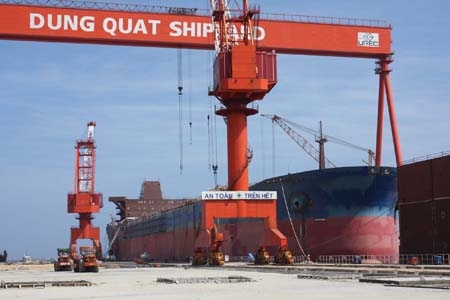 DQS được đầu tư hiện đại, đồng bộ, có thể đóng mới tàu trên 100 nghìn tấn.        