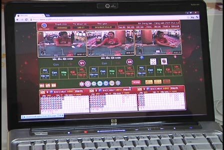      Cách thức đánh bạc qua “cầu truyền hình trực tiếp” với casino ở Campuchia (Ảnh: Tin tức)  