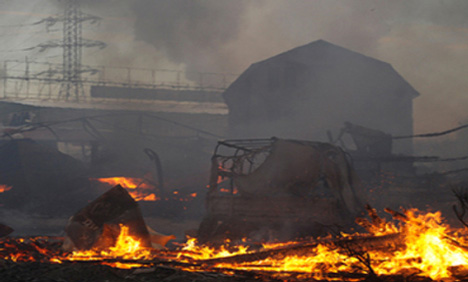   Hình ảnh vụ cháy (Nguồn ảnh:talkVietnam)