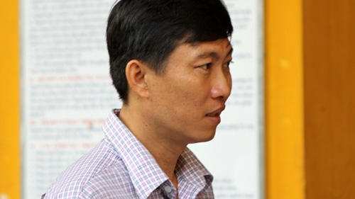 Bị cáo Nguyễn Văn Khương tại phiên tòa phúc thẩm sáng 27-12 (Ảnh: Minh Đức)