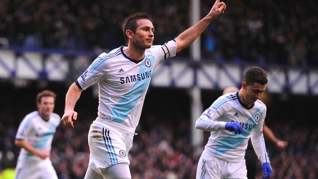 Lampard ghi cả hai bàn giúp Chelsea giành chiến thắng Ảnh: BBCSport