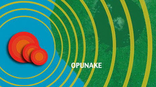 Tâm hai trận động đất đều rất gần Opunake - Ảnh: stuff.co.nz