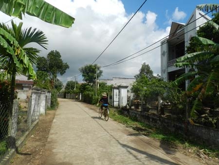 Xã Tịnh Khê đã có nhiều con đường bê tông, tạo diện mạo mới ở vùng nông thôn.