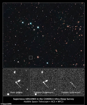 Hình ảnh kính viễn vọng không gian Hubble vừa chụp được. Ảnh: NASA.