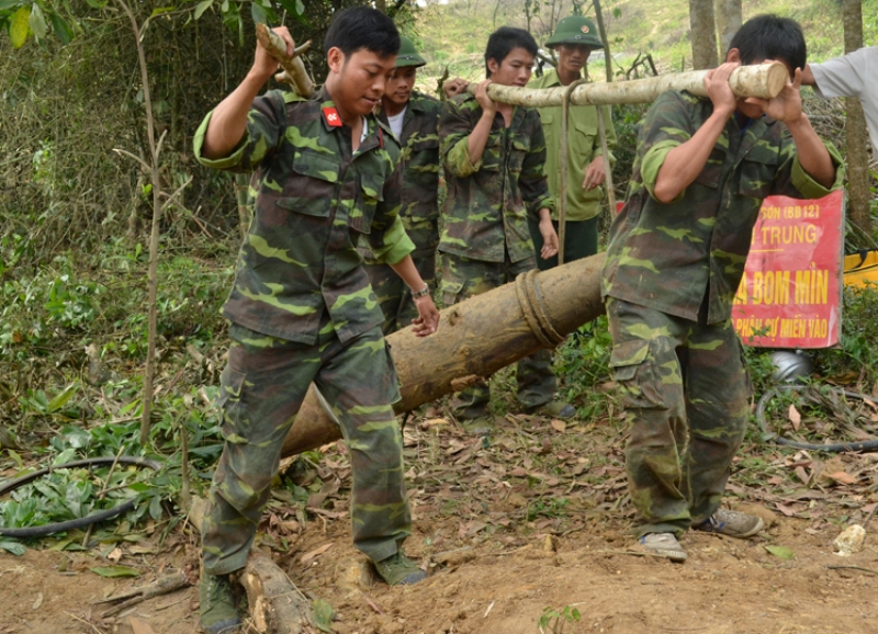 Những quả bom, mìn được tháo gỡ góp phần mang lại sự bình yên cho nhân dân