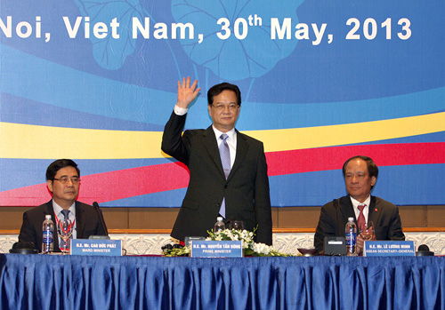  Thủ tướng Nguyễn Tấn Dũng dự Hội nghị COP 2, sáng 30/5. Ảnh: VGP/Nhật Bắc