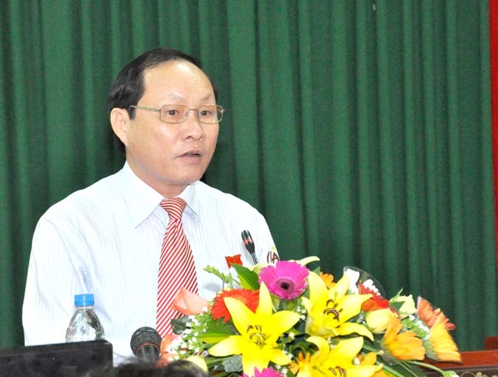 Phó Bí thư Thường trực Tỉnh ủy, Chủ tịch HĐND tỉnh Phạm Minh Toản phát biểu khai mạc kỳ họp.