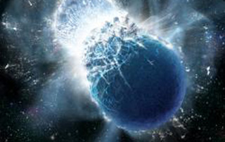 Hai ngôi sao neutron đụng độ và sản sinh ra vàng - Ảnh: Trung tâm Vật lý học Thiên thể Harvard-Smithsonian