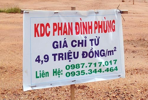 Dự án KDC Phan Đình Phùng của Công ty Phát Đạt đang được rao bán đất nền.  
