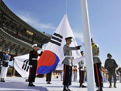 Dự kiến, cờ Hàn Quốc sẽ được kéo lên lần đầu tiên ở Bình Nhưỡng vào tuần tới - Ảnh: Reuters