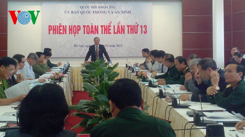 Ông Nguyễn Kim Khoa, Chủ nhiệm Ủy ban Quốc phòng An ninh phát biểu tại phiên họp