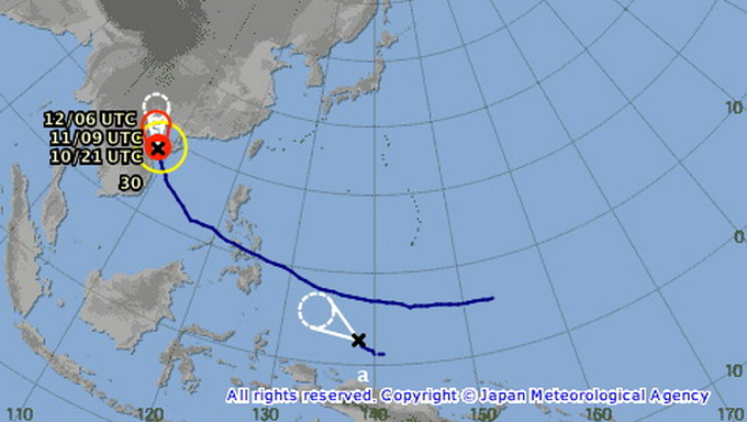 Xuất hiện áp thấp nhiệt đới mới, hướng về biển Đông
