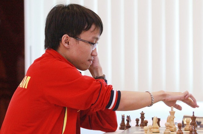 Vắng Quang Liêm, Trường Sơn là thủ lĩnh của cờ vua Việt Nam tại SEA Games 27 - Ảnh: Lâm Thỏa/Zing News
