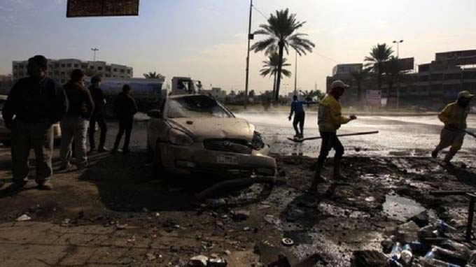 Hiện trường một vụ đánh bom - Ảnh: Reuters