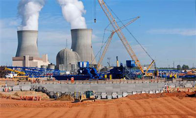 Nhà máy điện hạt nhân Vogtle đang trong quá trình xây dựng.
