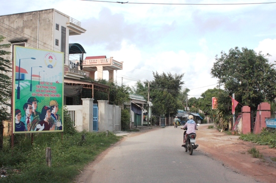 Bộ mặt nông thôn ở huyện Bình Sơn đang ngày càng phát triển.