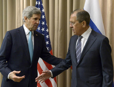  Ngoại trưởng Mỹ Kerry và người đồng cấp Nga Lavrov.
