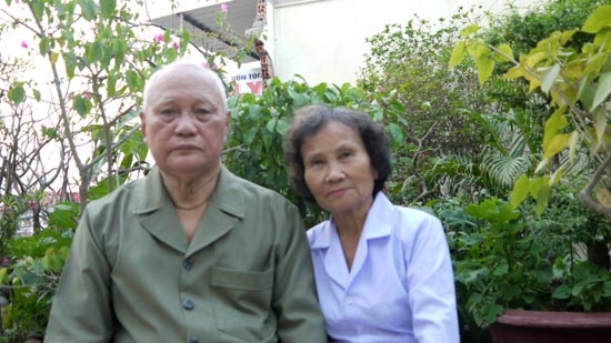 Vợ chồng đại tá Vũ Đình Nã.