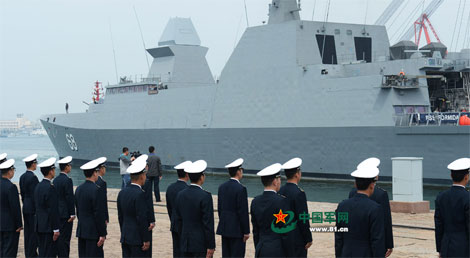  Tàu hải quân Singapore tại Thanh Đảo, Trung Quốc.  