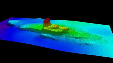 Hình ảnh tàu City of Chester được xây dựng nhờ các thiết bị định vị sonar dưới nước. Ảnh: NOAA