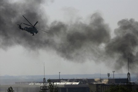 Giao tranh đã diễn ra ác liệt tại sân bay quốc tế Donetsk