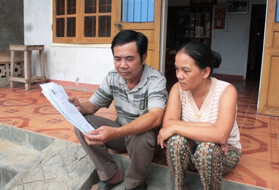Ngôi nhà của vợ chồng ông Nguyễn Văn Thái có nguy cơ bị ngân hàng siết nợ.      