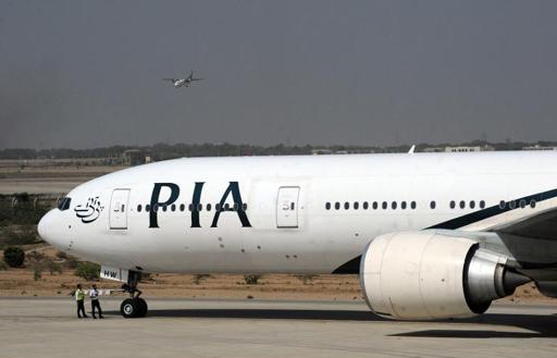 Một máy bay của hãng hàng không Pakistan International Airlines (PIA).