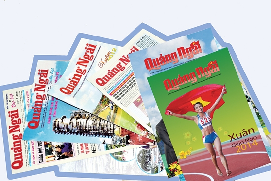 Báo Quảng Ngãi đã có sự phát triển vượt bậc sau 25 năm. Báo Quảng Ngãi số đầu tiên và một số ấn phẩm mới xuất bản gần đây.