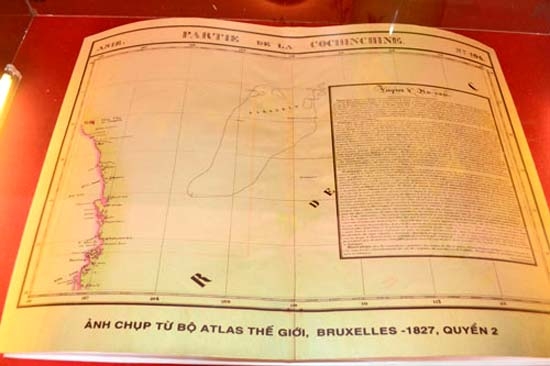 Bộ Atlas thế giới do nhà địa lý người Bỉ biên soạn, xuất bản năm 1827 là một tài liệu vô giá, góp thêm vào bộ hồ sơ chứng minh chủ quyền của Việt Nam đối với Hoàng Sa, Trường S