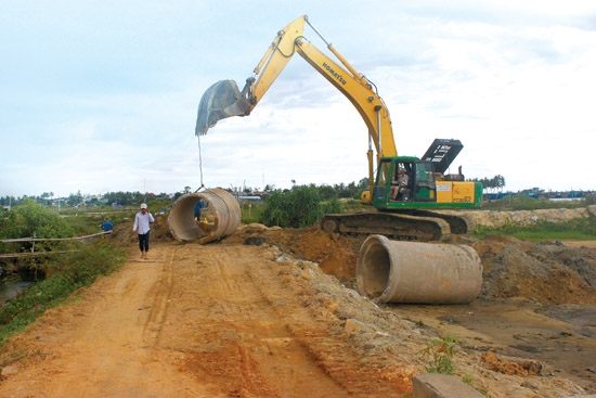 Đơn vị thi công công trình đê kè Hoà- Hà.