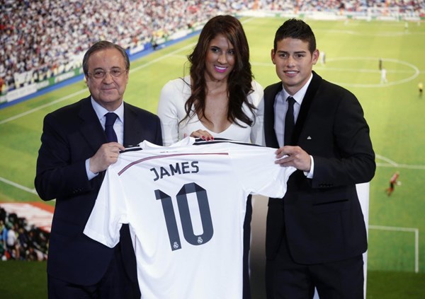Perez đã biến James trở thành cầu thủ đắt giá thứ 3 trong lịch sử Real (Ảnh: Reuters)
