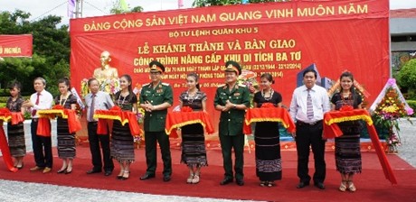 Lễ khánh thành và bàn giao công trình nâng cấp Khu Di tích Ba Tơ. Ảnh: VGP/Minh Trang