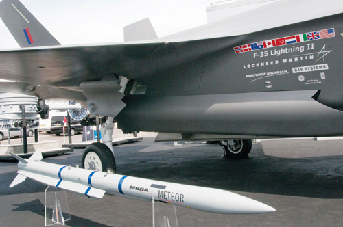 Tên lửa Meteor giúp cải thiện khả năng đánh chặn của chiến đấu cơ -  Ảnh: MBDA