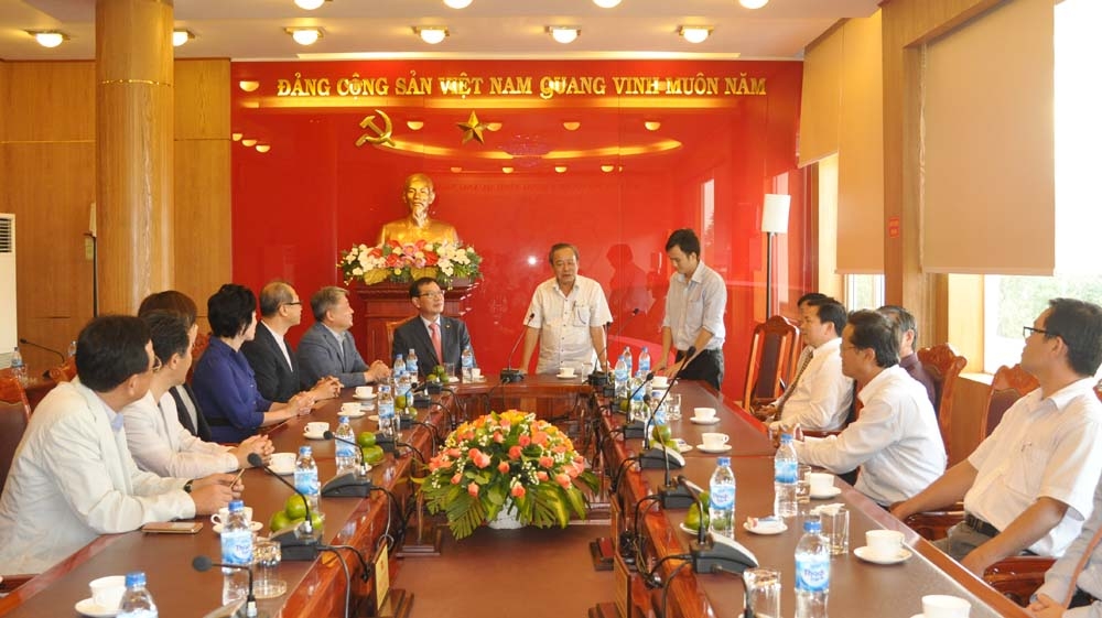 Quyền Bí thư Tỉnh ủy Nguyễn Minh phát biểu tại